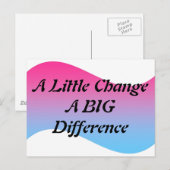 Carte Postale Un Petit Changement (Devant / Derrière)