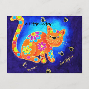 Carte Postale Un Petit Coin ! - Happy Blue Cat