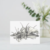 Carte Postale un petit étang pour rappeler à la maison (Debout devant)