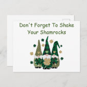 Carte Postale Un petit Humour Shamrock (Devant / Derrière)