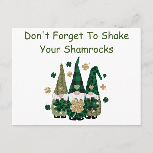 Carte Postale Un petit Humour Shamrock (Devant)