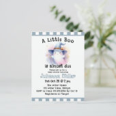 Carte Postale Un petit livre est presque dû mignon Baby shower f (Debout devant)