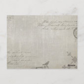 Carte Postale Un Petit Oiseau M'A Dit Que Le Merci À Vélo (Dos)