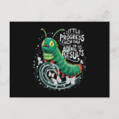 Carte Postale Un petit progrès chaque jour Hungry Caterpillar  (Devant)