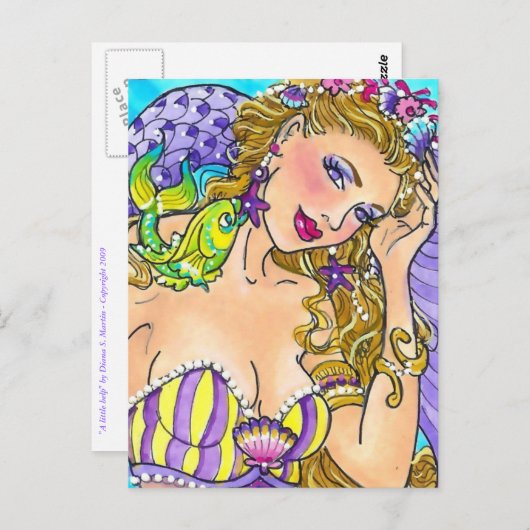 Carte Postale Un peu d'aide (Devant / Derrière)