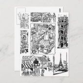 Carte Postale Un peu de France (Devant / Derrière)