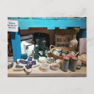 Carte Postale Un peu de shopping en vacances