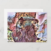 CARTE POSTALE UN PEU DE SINGE (Devant / Derrière)