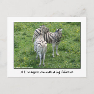 Carte Postale Un peu de soutien...Amour et amitié