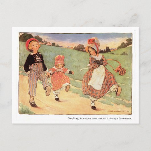 Carte Postale Un Pied Vers Le Haut, Un Pied Vers Le Bas (Devant)