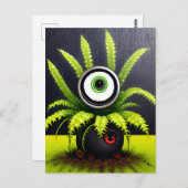Carte Postale Un Plante Eyeball Déplaisant (Devant / Derrière)