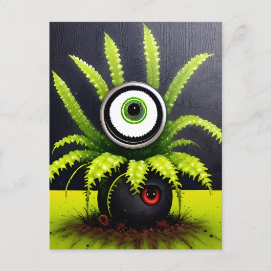 Carte Postale Un Plante Eyeball Déplaisant (Devant)