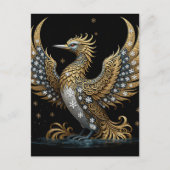 Carte Postale Un Plongeon Émergeant de la Glace Comme un Oiseau  (Devant)