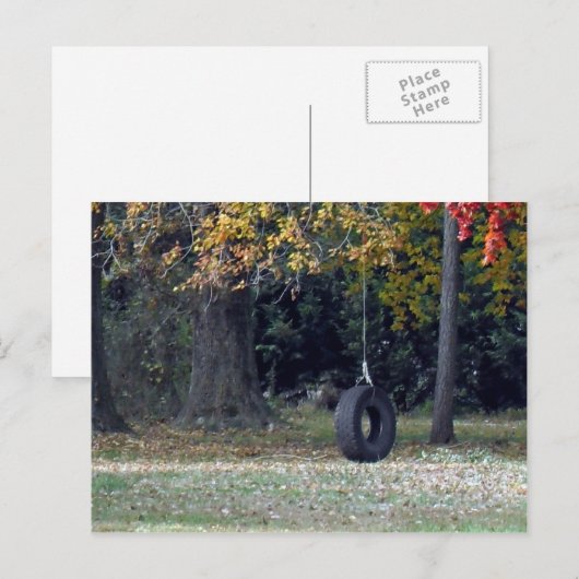 Carte Postale Un pneu (Devant / Derrière)