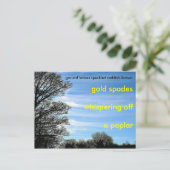 Carte Postale Un poème pour l'automne (Debout devant)