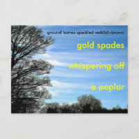 Un poème pour l'automne