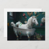 Carte Postale Un point de vue étrange dans la salle de bain Unic (Devant / Derrière)