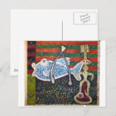 Carte Postale Un poisson à souhait et à Miro (Devant / Derrière)