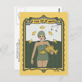 Carte postale Un poisson hors de l'eau_C_ (Devant / Derrière)