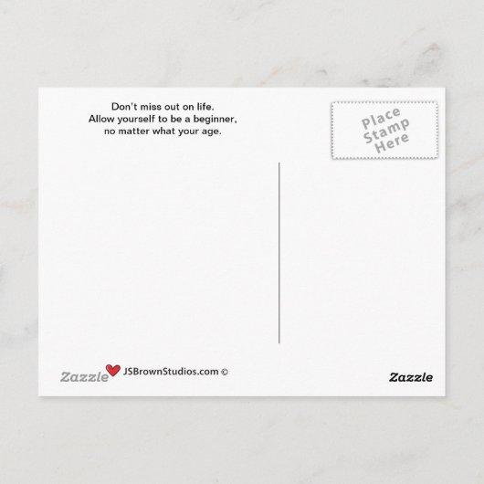 Carte postale Un poisson hors de l'eau_C_ (Dos)