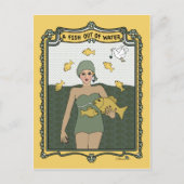 Carte postale Un poisson hors de l'eau_C_ (Devant)