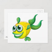 Carte Postale Un poisson moche (Devant / Derrière)