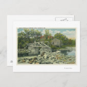Carte Postale Un pont rustique à la scène de Perkins Cove (Devant / Derrière)
