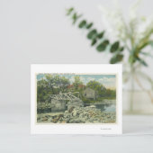 Carte Postale Un pont rustique à la scène de Perkins Cove (Debout devant)