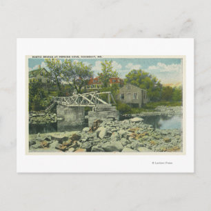 Carte Postale Un pont rustique à la scène de Perkins Cove