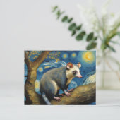 Carte Postale Un Possum dans la nuit étoilée (Debout devant)