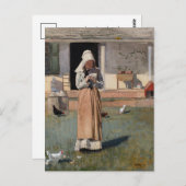 Carte Postale Un poulet malade | Winslow Homer (Devant / Derrière)