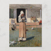 Carte Postale Un poulet malade | Winslow Homer (Devant)