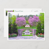 CARTE POSTALE UN PRINTEMPS À RETENIR/ LA BEAUTÉ DANS LES JARDINS (Devant / Derrière)