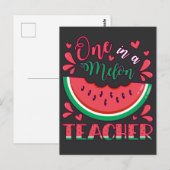 Carte Postale Un professeur de fête d'anniversaire dans un melon (Devant / Derrière)
