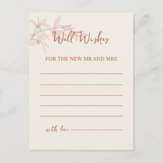 Carte Postale Un puits de fleurs intemporel (Devant)