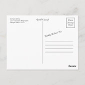 Carte Postale Un pygargue à tête blanche et le drapeau américain (Dos)