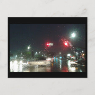 Carte Postale Un raid Rainy à la maison