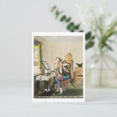 Carte Postale Un rasoir émoussé, pub. par Hunt, 1827 (eaux-forte (Debout devant)