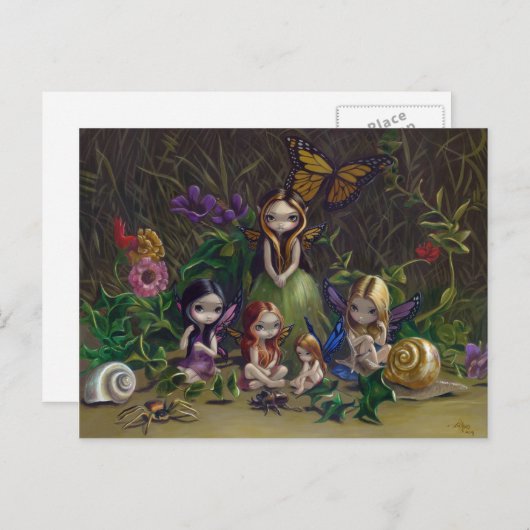 Carte postale "Un rassemblement de Féeries" (Devant / Derrière)