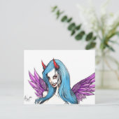 Carte Postale Un regard démoniaque dans l'oeil (Debout devant)