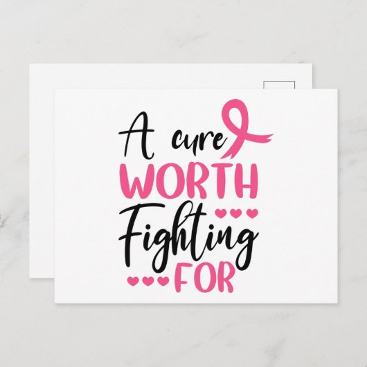 Carte Postale Un remède digne d'être combattu pour l'impression (Devant / Derrière)