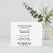 Carte Postale Un Remerciement Sincère (Debout devant)