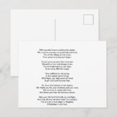 Carte Postale Un Remerciement Sincère (Devant / Derrière)