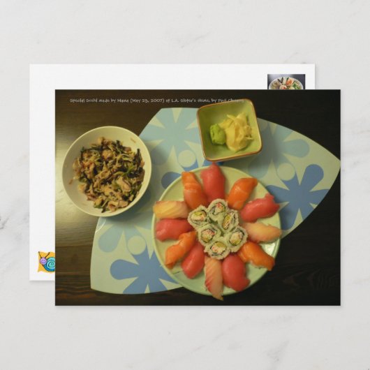 Carte Postale Un Repas De Yum... (Devant / Derrière)