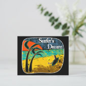 Carte Postale Un rêve de surfer (Debout devant)