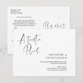 Carte Postale Un revirement dans les plans, le Mariage du minima (Devant / Derrière)