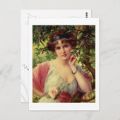 Carte Postale Un Rose d'été - Émile Vernon (Devant / Derrière)