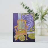 CARTE POSTALE UN ROSE VIOLENT À PARIS (Debout devant)