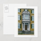 Carte Postale Un Safford Porch, une porte Salem (Devant / Derrière)