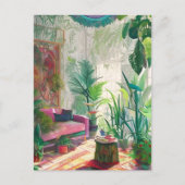 Carte Postale Un Salon Boho (Devant)